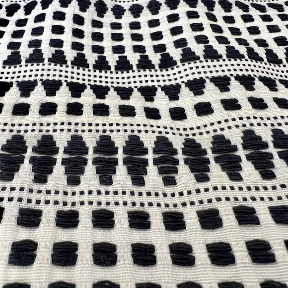 LOFT bohemian pencil skirt off-white and black size 2P - Picture 8 of 9